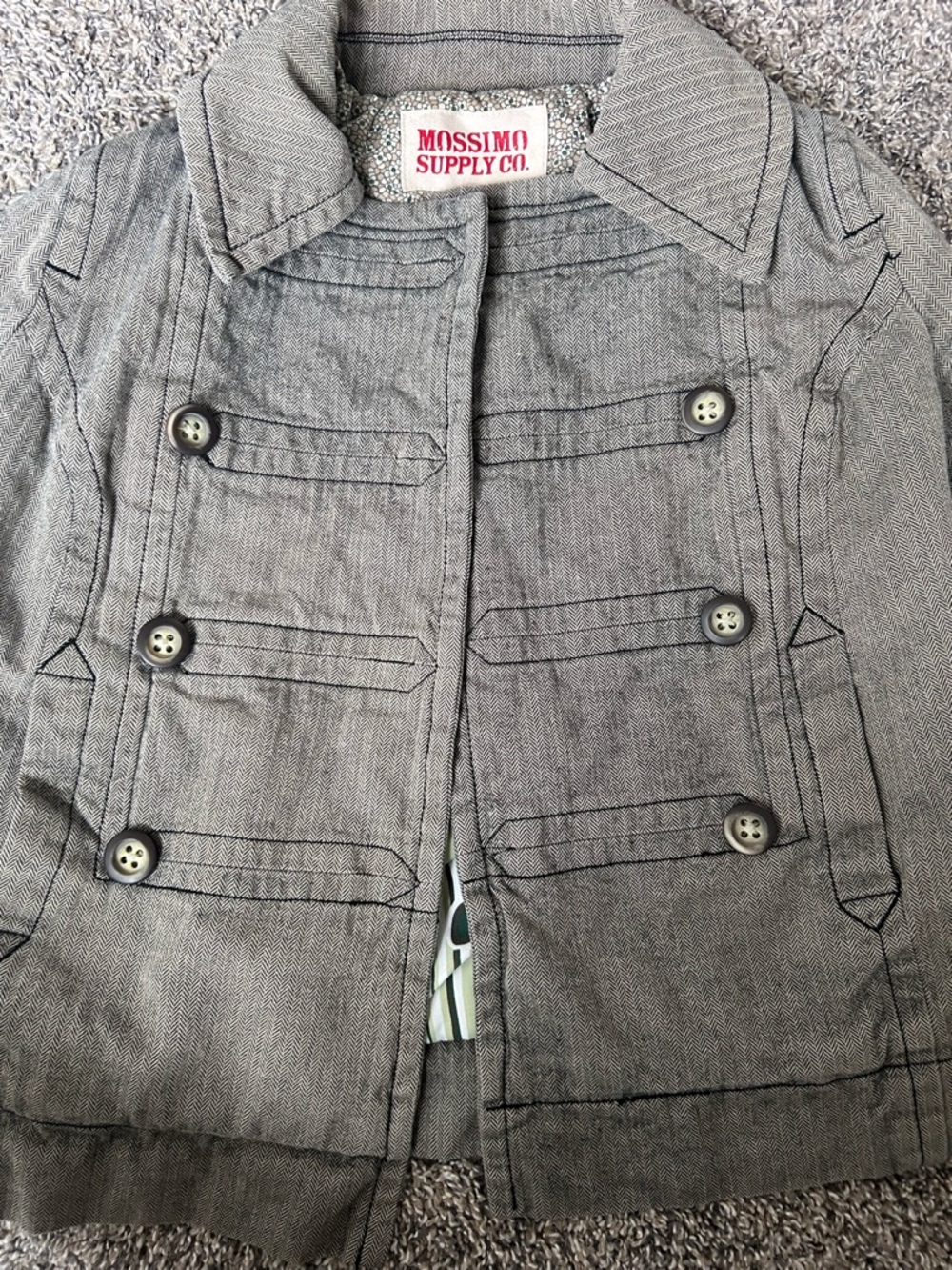 Mossimo Supply Co. Women’s Herringbone Quilted Lined Jacket XS-S - Picture 6 of 12
